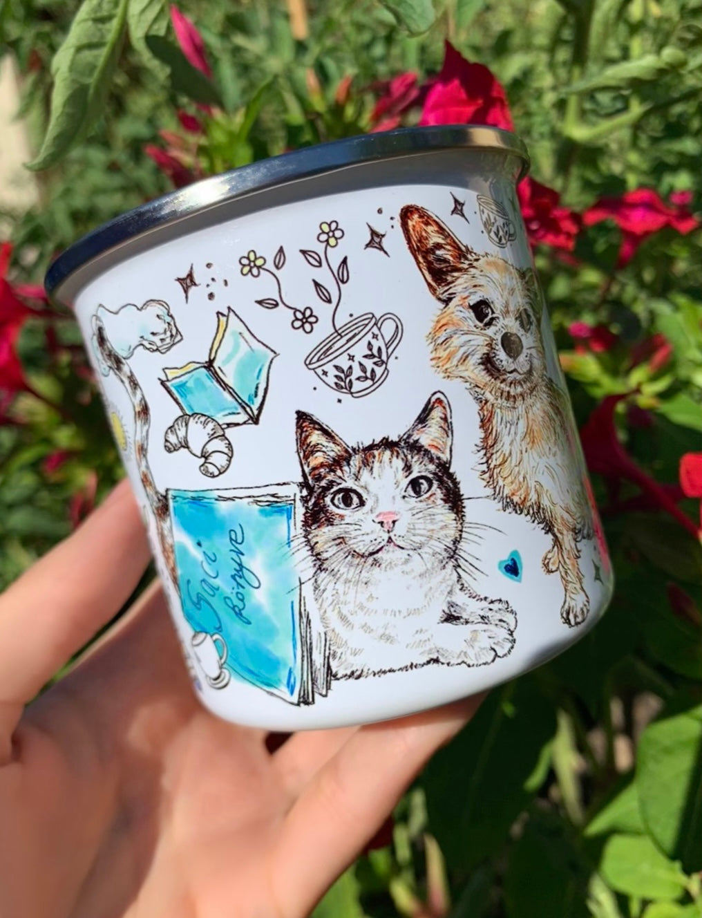 PRĂMIUM KĂZZEL RAJZOLT KISĂLLATPORTRĂ â Teljesen egyedi hĂĄttĂ©r mintĂĄkkal â "PrĂ©mium csomag" 45.990 FT-tĂłl