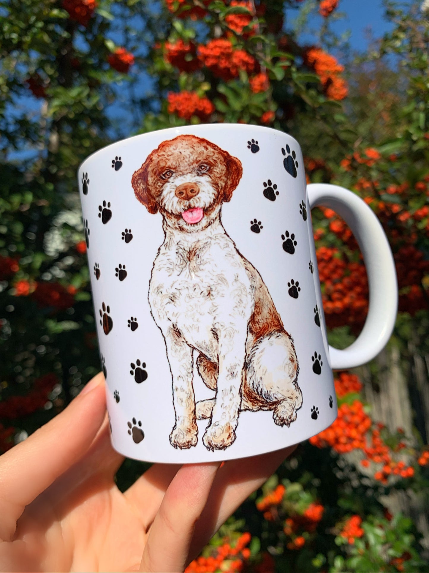 Lagotto - Cockapoo - Toy Poodlee bögre - KERÁMIA