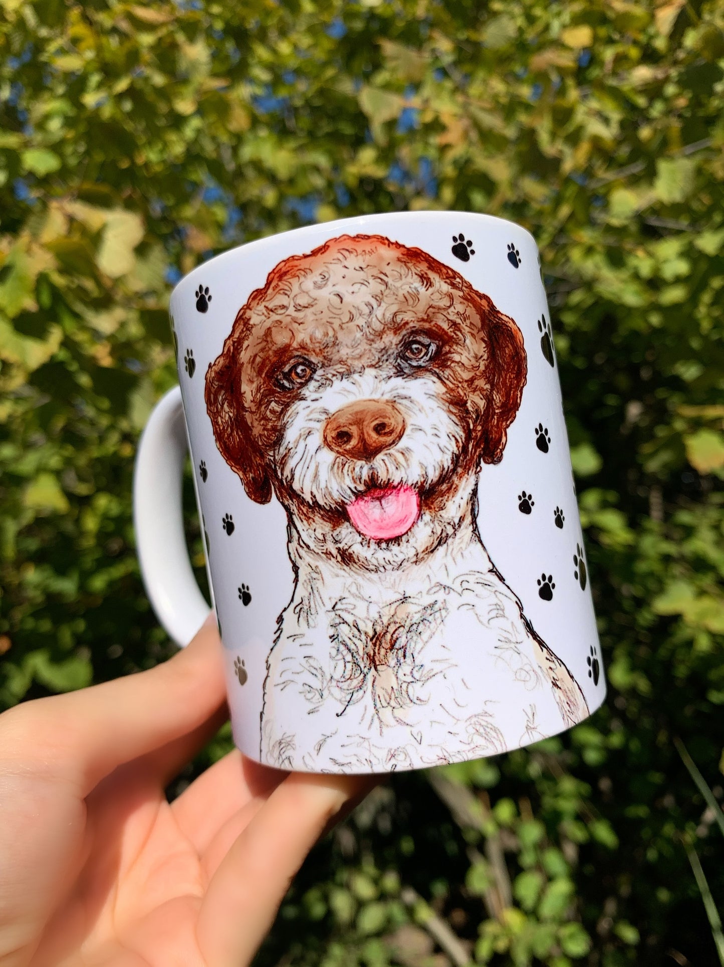 Lagotto - Cockapoo - Toy Poodlee bögre - KERÁMIA