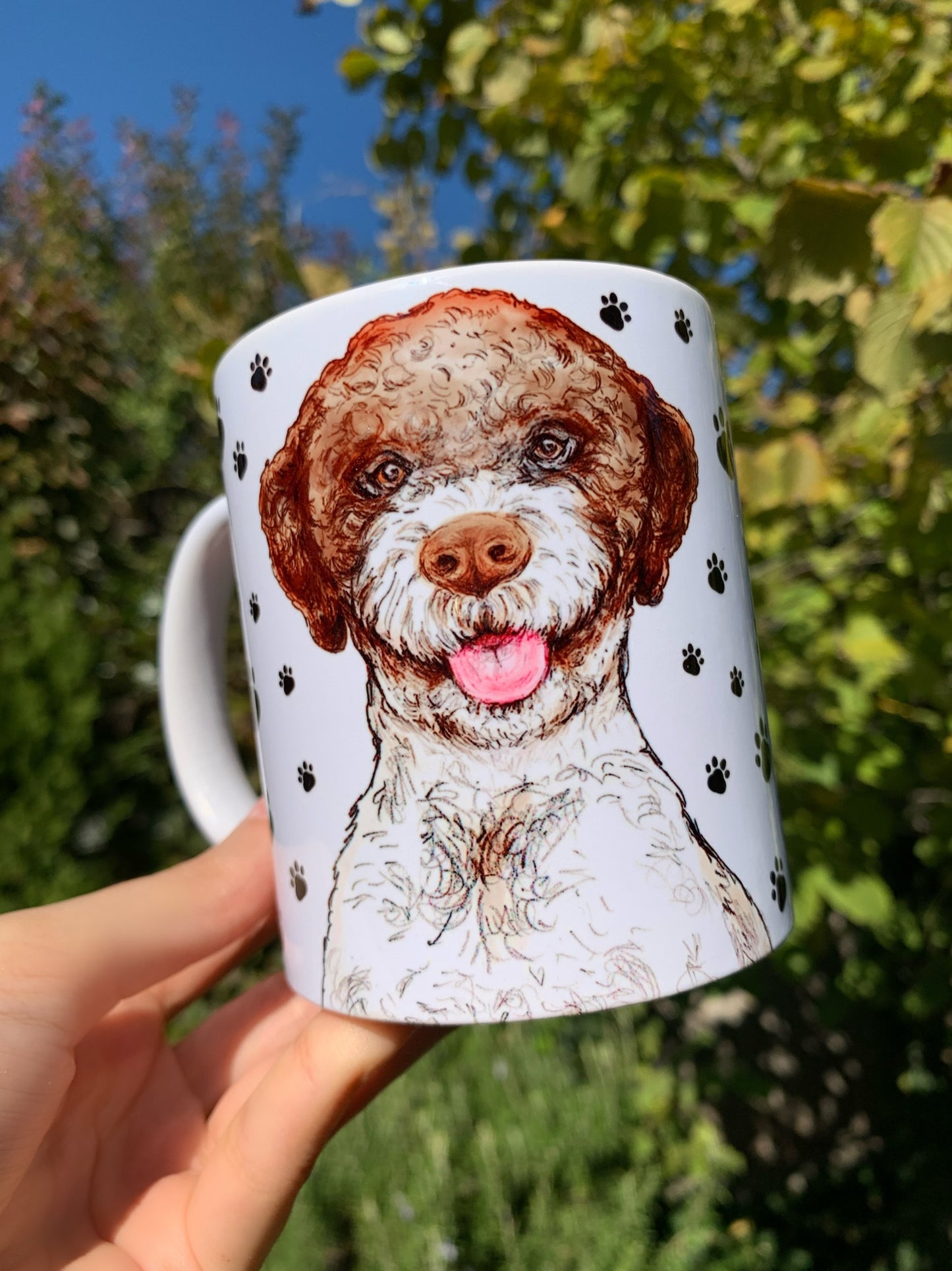Lagotto - Cockapoo - Toy Poodlee bögre - KERÁMIA