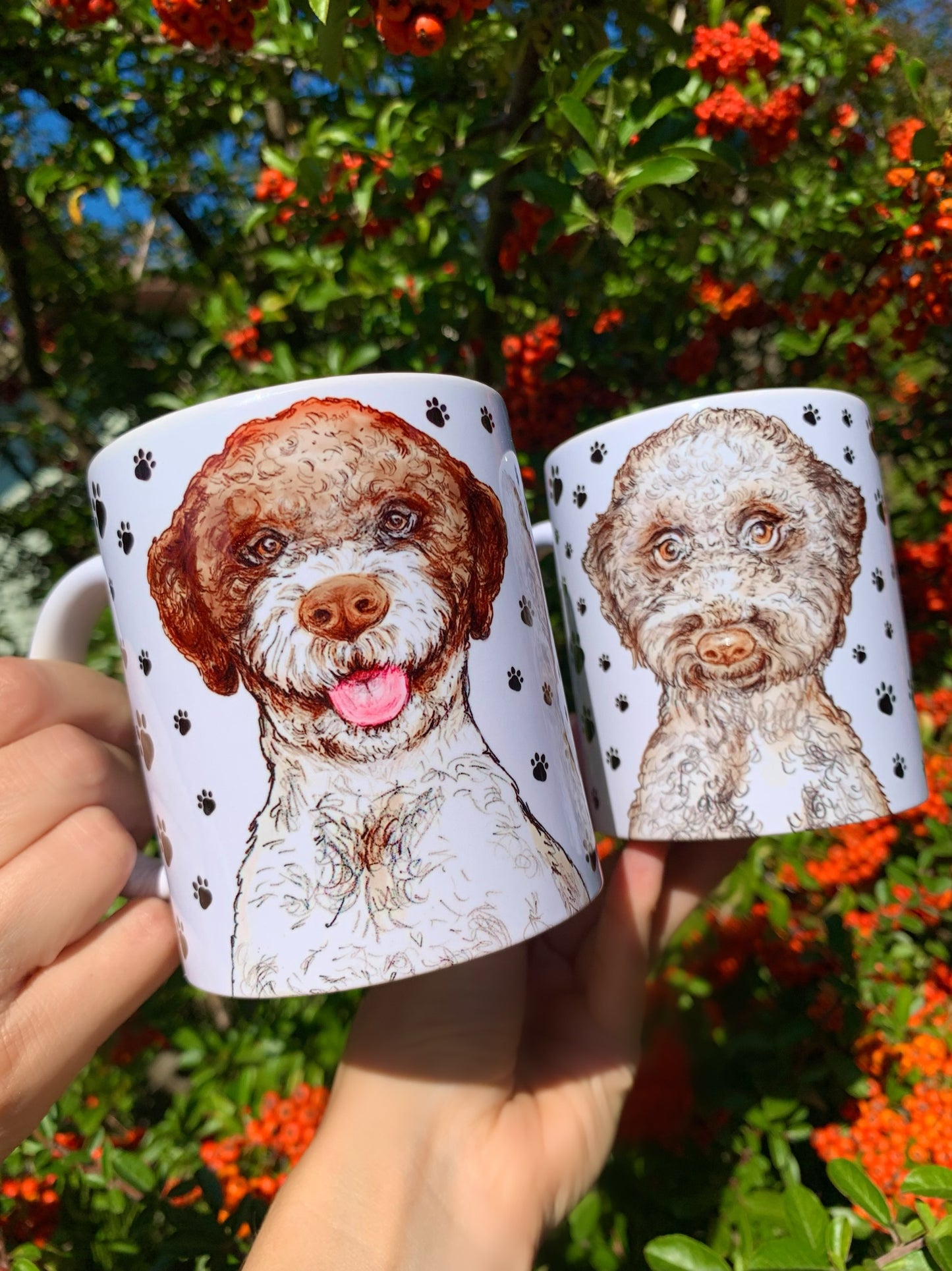 Lagotto - Cockapoo - Toy Poodlee bögre - KERÁMIA
