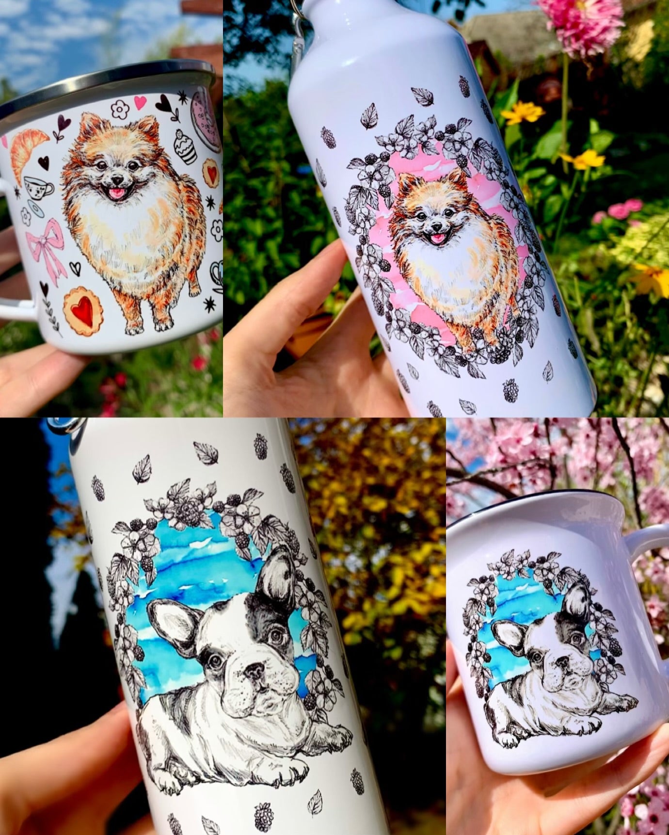 French Bulldog mug - Francia Bulldog bögre - 2 FÉLE BULLDOG MINTÁVAL