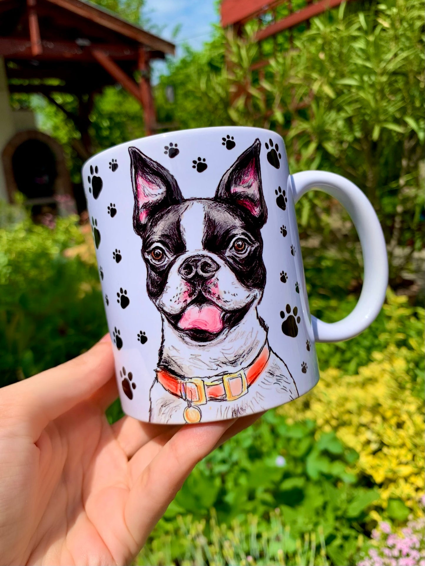 Kerámia bögre Boston terrier mintával – tökéletes ajándék gazdiknak