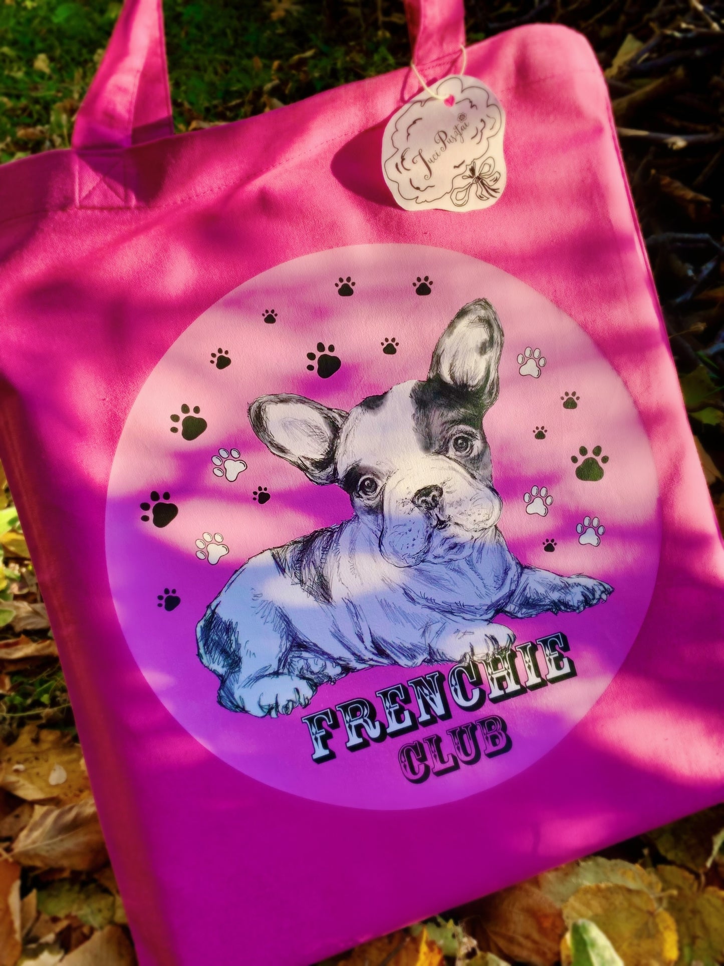 Francia Bulldog táska - TERVEZD MEG TE! - Válassz FRANCIA BULLDOG MINTÁT és TÁSKA SZÍNT