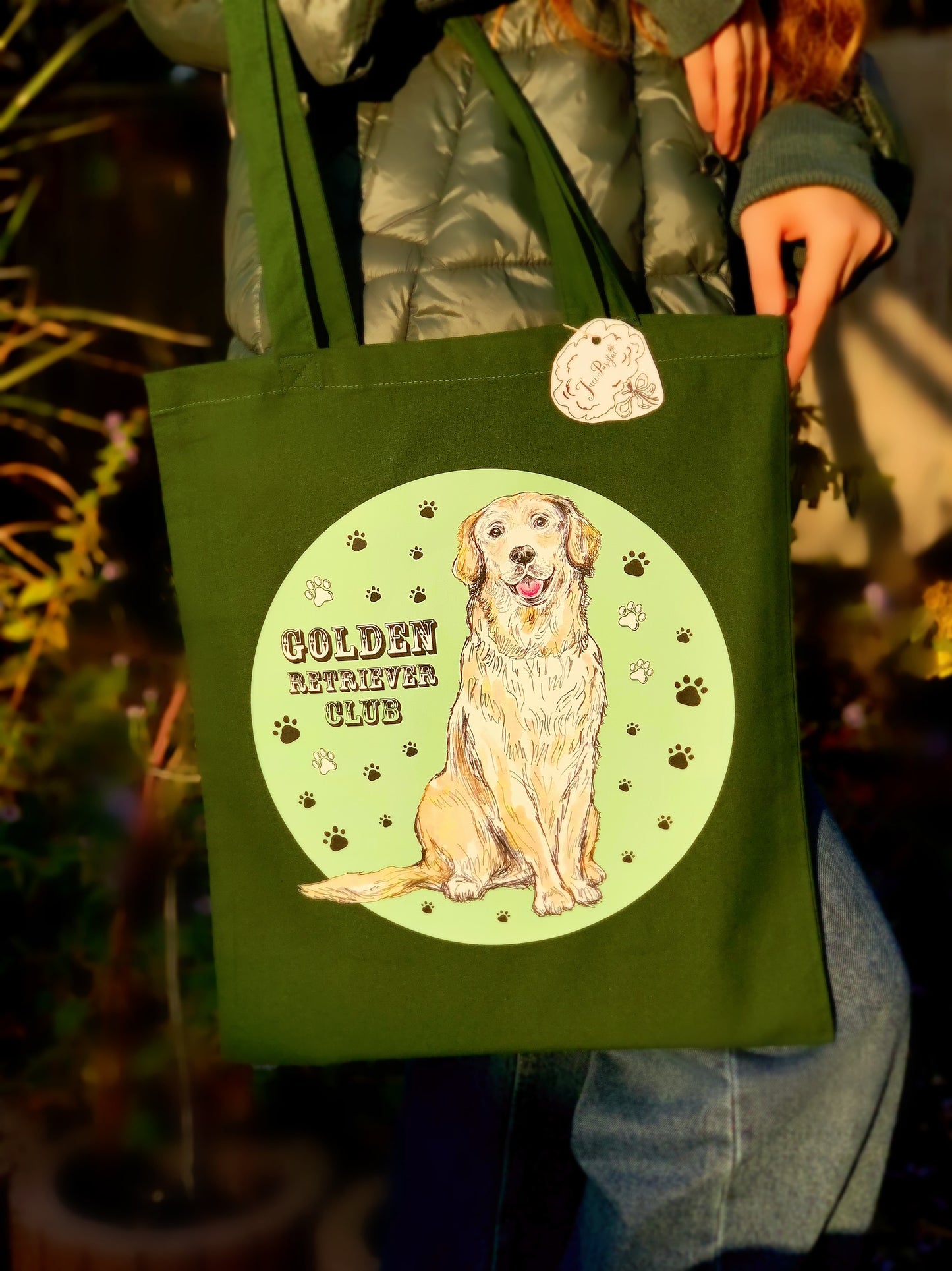 Golden Retriever táska - TERVEZD MEG TE! - Válassz GOLDEN RETRIEVER MINTÁT és TÁSKA SZÍNT