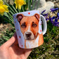 Staffordshire bullterrier bögre - Kézzel festett Staffi mintával