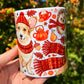 Corgi kutyás bögre - Őszi sálas Corgi mintával és süni mintával