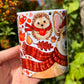 Corgi kutyás bögre - Őszi sálas Corgi mintával és süni mintával
