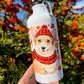 Őszi Corgis Kulacs - Sálas Corgi mintákkal és bájos őszi mintákkal