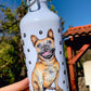 Francia Bulldog Kulacs -  Bézs BULLDOG rajz és mancs minta
