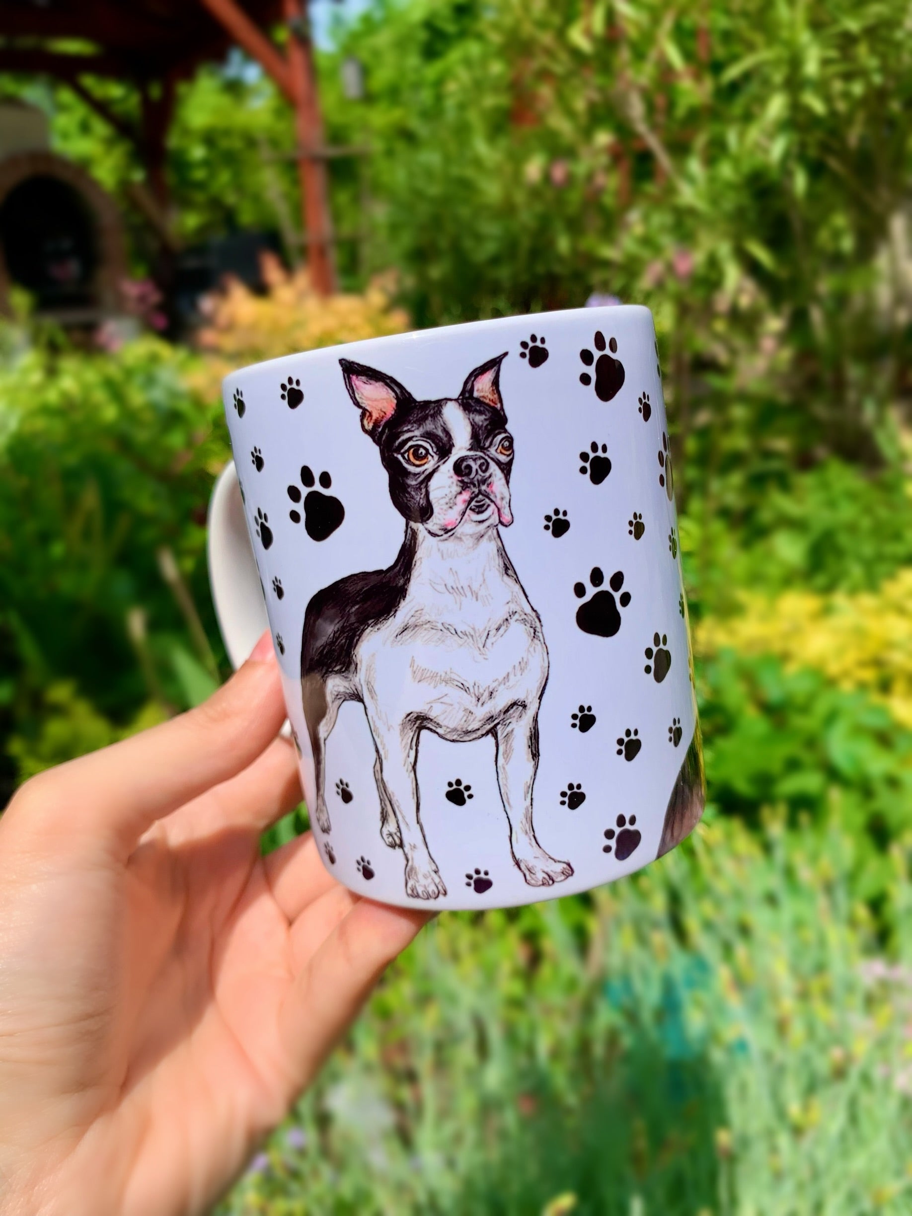 Boston terrier kerámia bögre – prémium minőségű kutyás dizájn