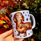 Chocolate brown dachshund mug - Csokibarna Tacskó bögre - Mancsos- Kerámia