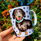 Black and Tan Dachshund mug - Cser Tacskó bögre - Mancs mintával - Kerámia