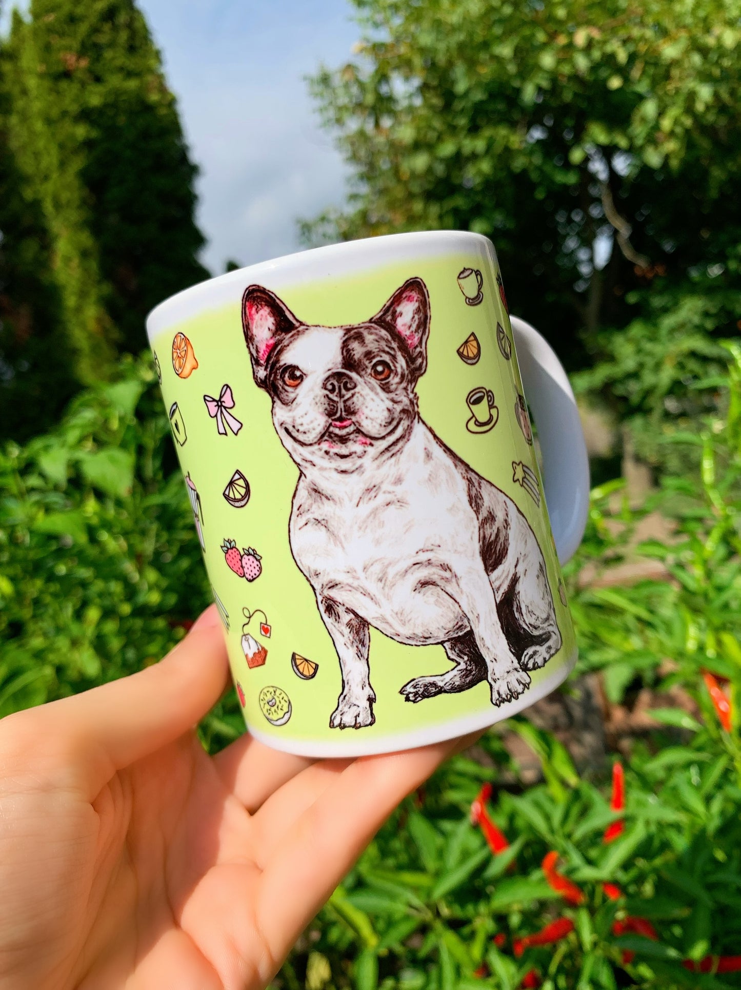 French Bulldog mug - Francia Bulldog bögre - 3 féle VÁLASZTHATÓ SZÍN