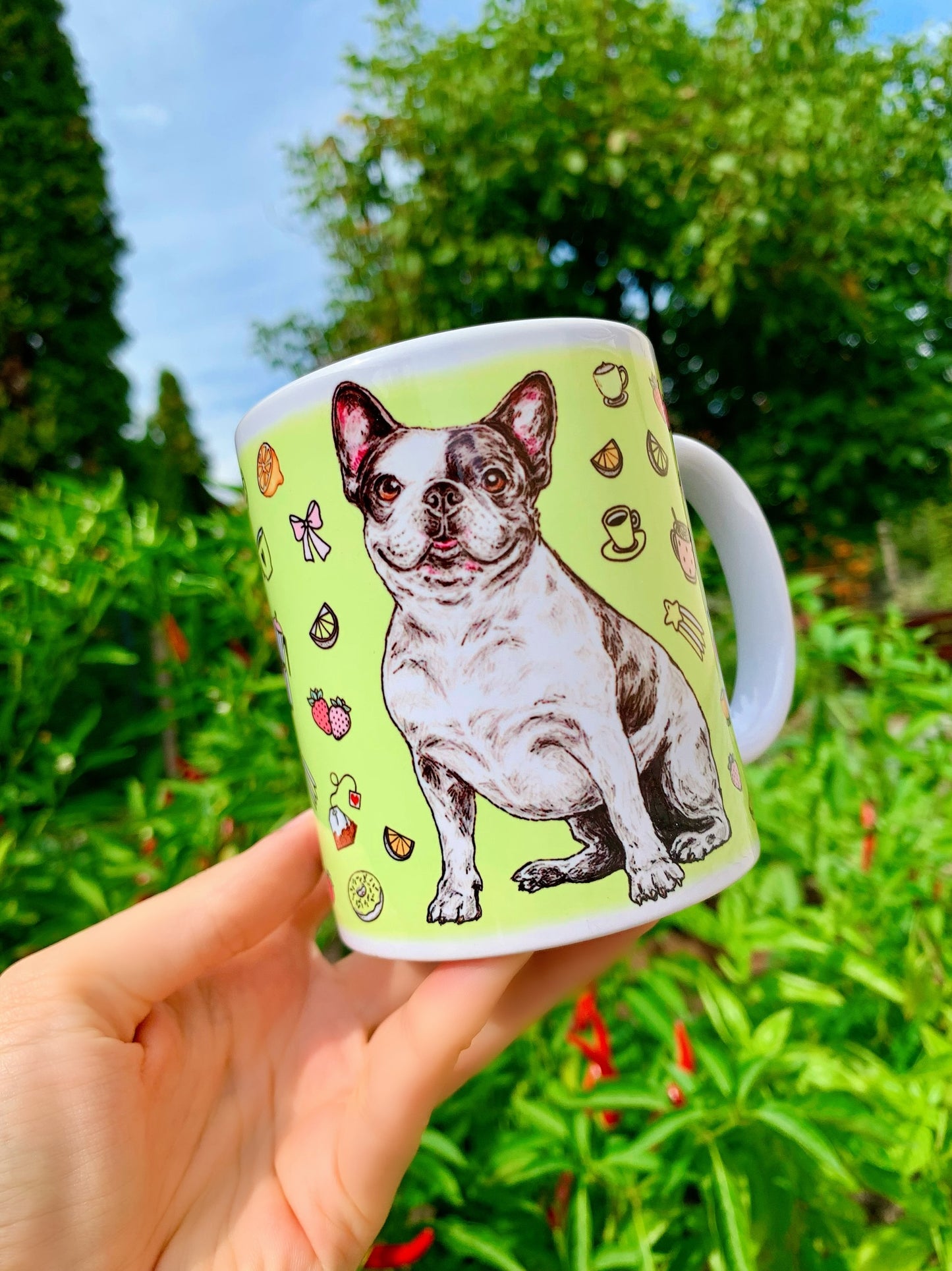 French Bulldog mug - Francia Bulldog bögre - 3 féle VÁLASZTHATÓ SZÍN