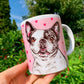 French Bulldog mug - Francia Bulldog bögre - Szív mintával - FÉM vagy KERÁMIA