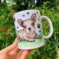 French Bulldog mug - Barna színű Francia Bulldog bögre - 2 SZÍNBEN VÁLASZTHATÓ