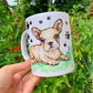 French Bulldog mug - Barna színű Francia Bulldog bögre - 2 SZÍNBEN VÁLASZTHATÓ