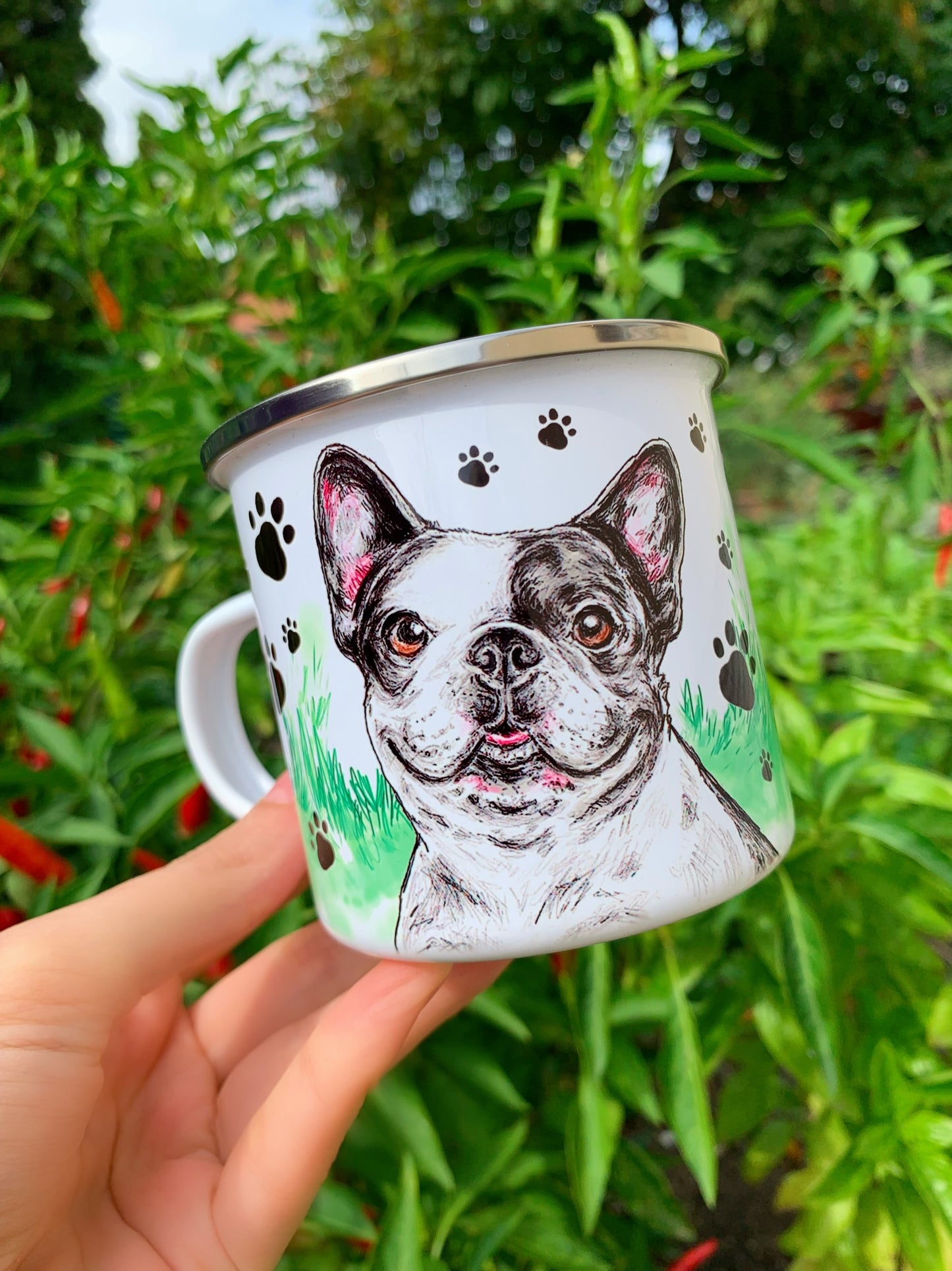 French Bulldog mug - Foltos Francia Bulldog bögre - 2 féle választható Bulldog mintával