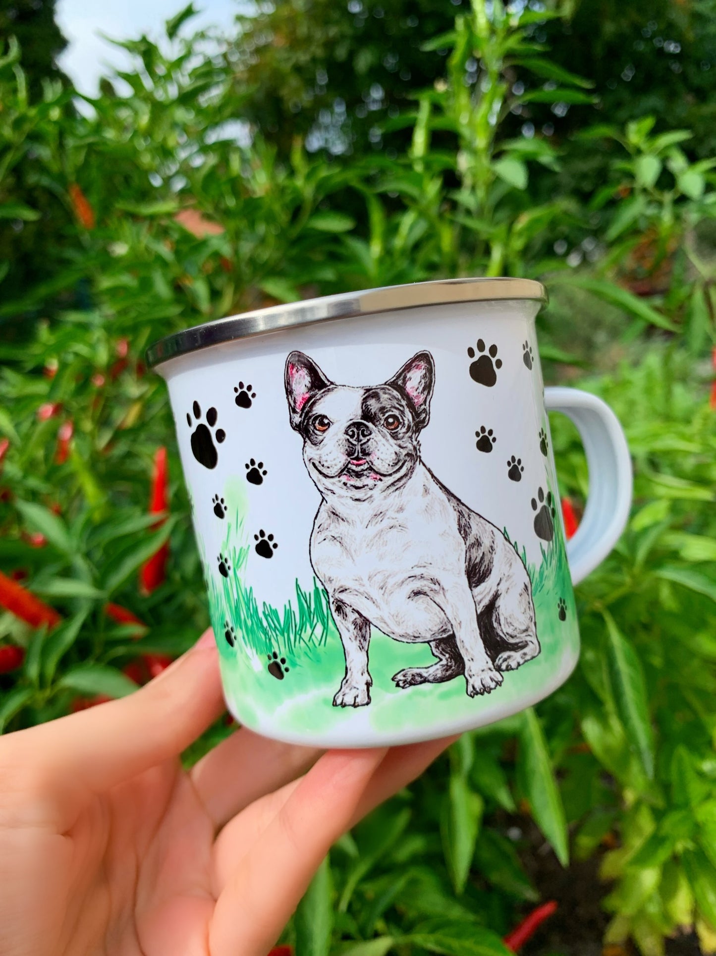 French Bulldog mug - Foltos Francia Bulldog bögre - 2 féle választható Bulldog mintával