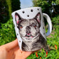 French Bulldog mug - Fekete Francia Bulldog bögre - FÉM vagy KERÁMIA