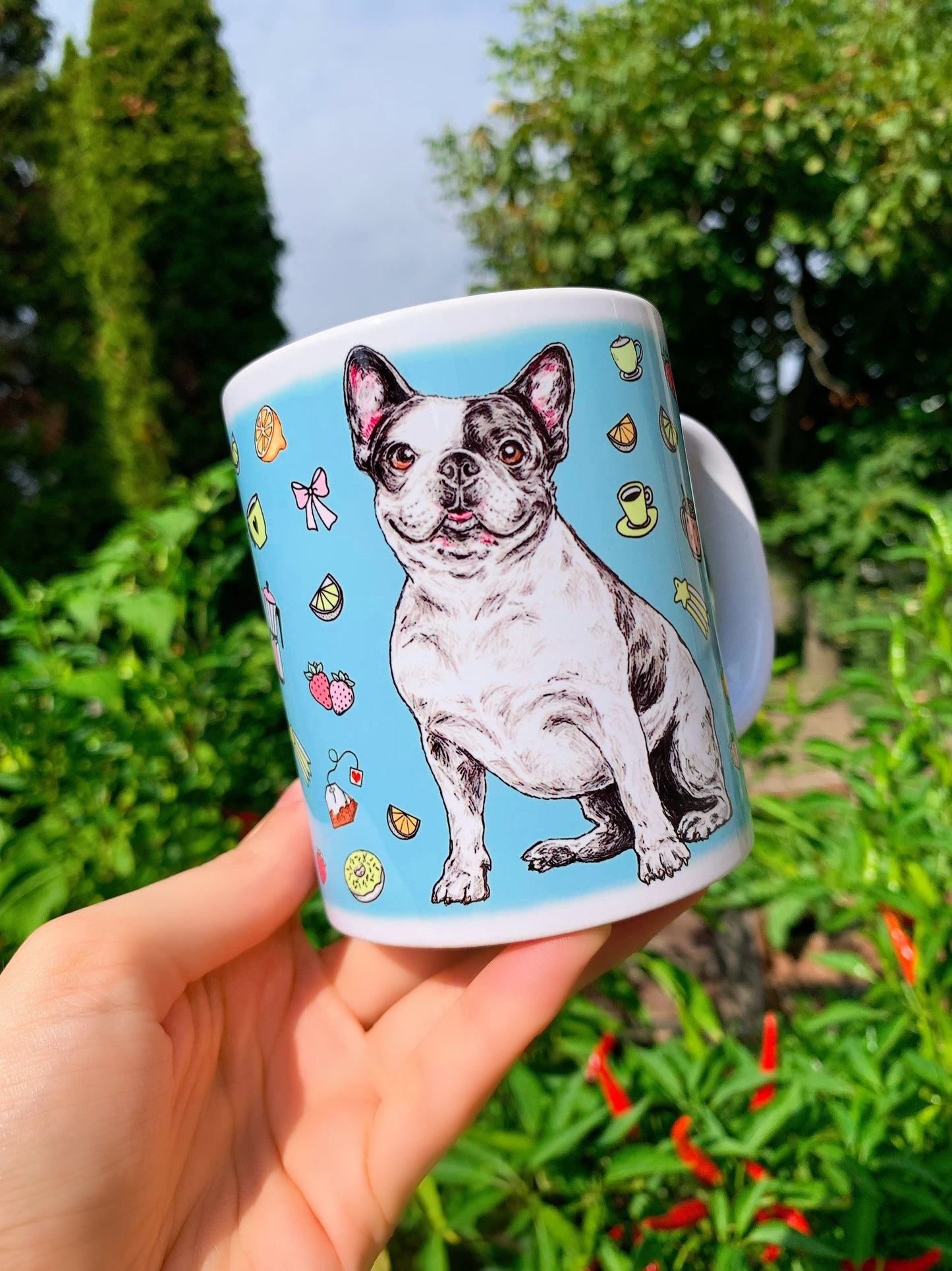 French Bulldog mug - Francia Bulldog bögre - 3 féle VÁLASZTHATÓ SZÍN