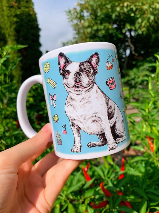 French Bulldog mug - Francia Bulldog bögre - 3 féle VÁLASZTHATÓ SZÍN